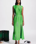 Alemais Dazzle Midi Dress - 8 / Green - Dresses