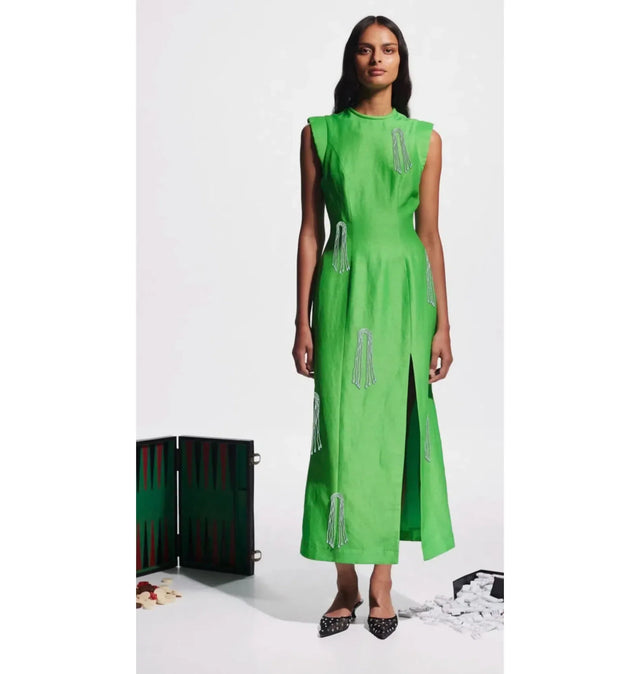 Alemais Dazzle Midi Dress Green Size 8 | Passion For Fashion Alemais Dazzle Midi Dress Green Size 8 | Passion For Fashion