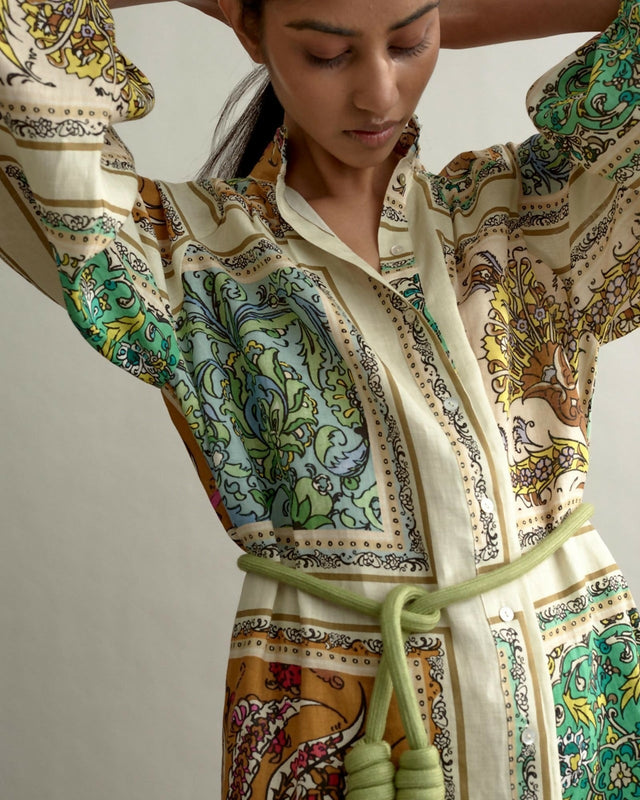 Alemais Delphine Shirt Dress Size 8 - 8 / Multi - Dresses