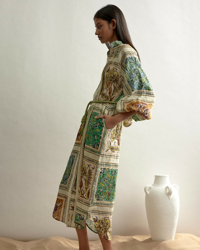 Alemais Delphine Shirt Dress Size 8 - 8 / Multi - Dresses