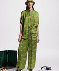 Alemais Dice Silk Shirt and Pant Set Green Size AU 14 - 14 / Green - Outfit Sets