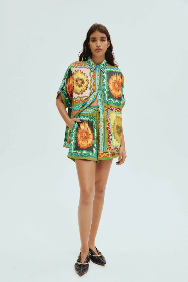 Alemais Disco Daisy Shirt and Short Set Multi Size 16 - 16 / Multi - Outfit Sets