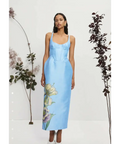 Alemais Donata Taffeta Gown - 12 / Blue - Dresses
