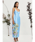 Alemais Donata Taffeta Gown - 12 / Blue - Dresses