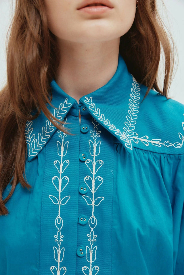 Alemais Donovan Corded Blouse and Pants Blue Size AU 16 - 16 / Blue - Outfit Sets