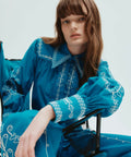 Alemais Donovan Corded Blouse and Pants Blue Size AU 16 - 16 / Blue - Outfit Sets