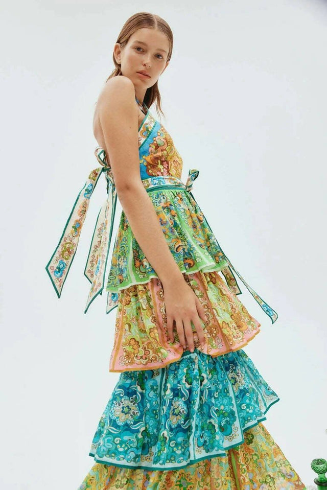 Curated Collection - Alemais Dreamer Halter Tier Dress