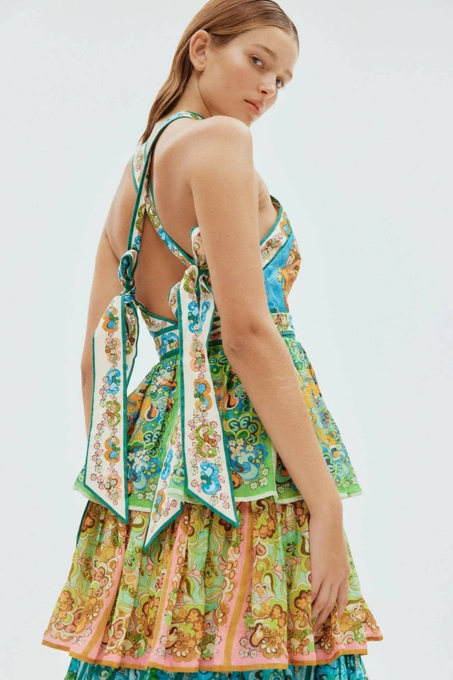 mesh halter maxi dress AKIRA Set The Mood Mesh Halter Maxi Dress