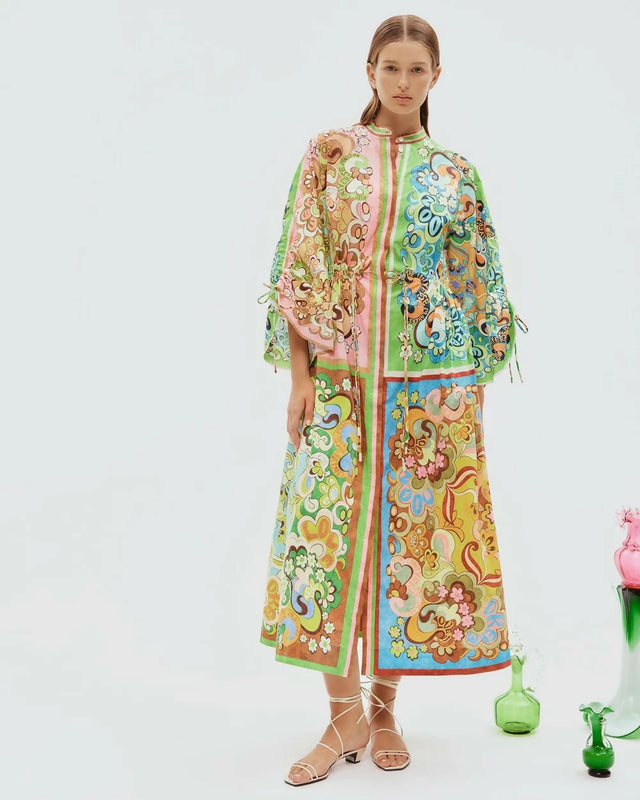 Alemais Dreamer Pool Dress Multi Size 14 - 14 / Print - Dresses