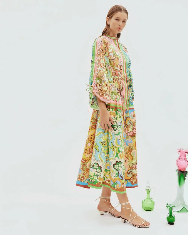 Alemais Dreamer Pool Dress Multi Size 14 - 14 / Print - Dresses