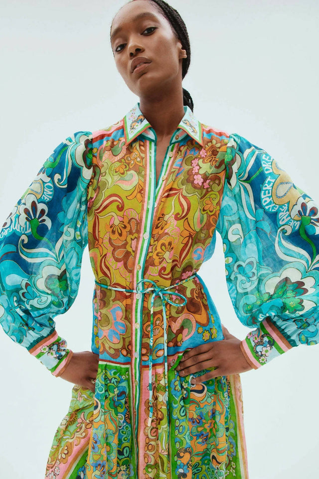 Alemais Dreamer Shirtdress Multi Size 16 - 16 / Multi - Dresses