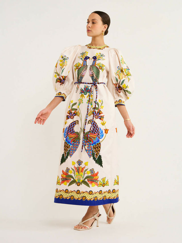 Alemais Effie Puff Sleeve - 10 / Multi - Dresses