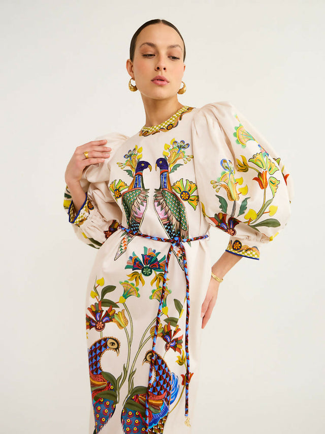 Alemais Effie Puff Sleeve - 10 / Multi - Dresses