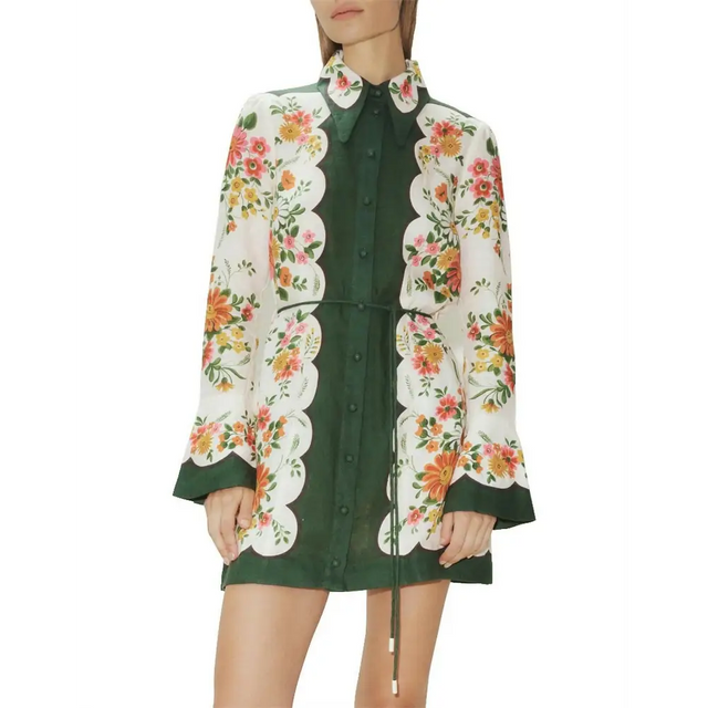 Alemais Elisabetta Mini Dress Floral Size 6 - 6 / Print - Dresses