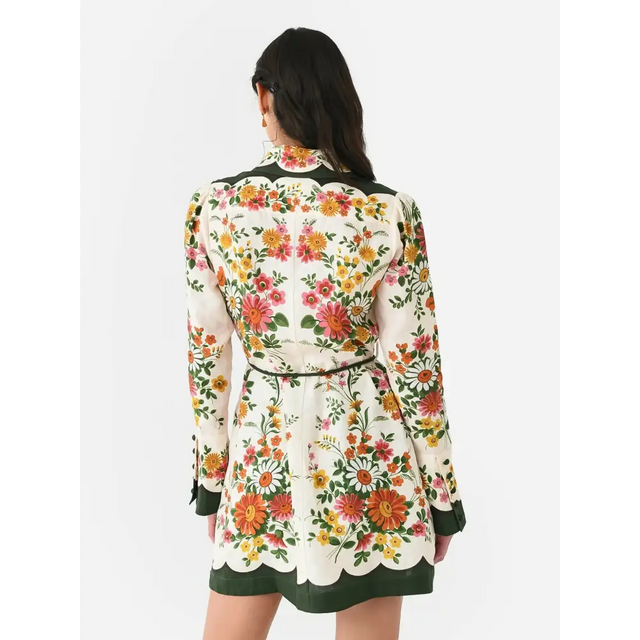 Alemais Elisabetta Mini Dress Floral Size 6 - 6 / Print - Dresses
