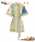 Alemais Elixir Mini Dress - 6 / Print - Dresses