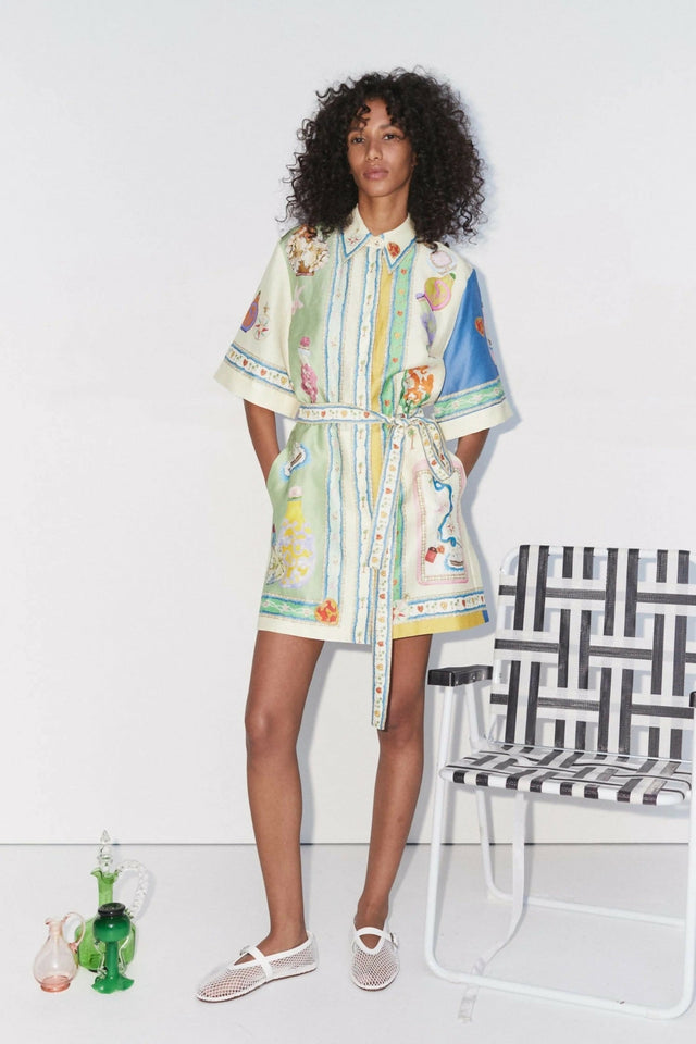Alemais Elixir Mini Dress - 8 / Multi - Dresses