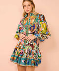 Alemais Evergreen Mini Dress Multi Size AU 14 - 14 / Multi - Dresses