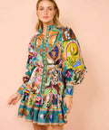 Alemais Evergreen Mini Dress Multi Size AU 14 - 14 / Multi - Dresses