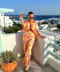 ALEMAIS - Alemais Fenella Floral Silk-Twill Shirt and Pant Set