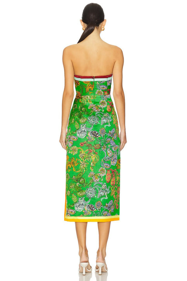 Alemais Fiesta Bodice Dress Size 12 - 12 / Green - Dresses