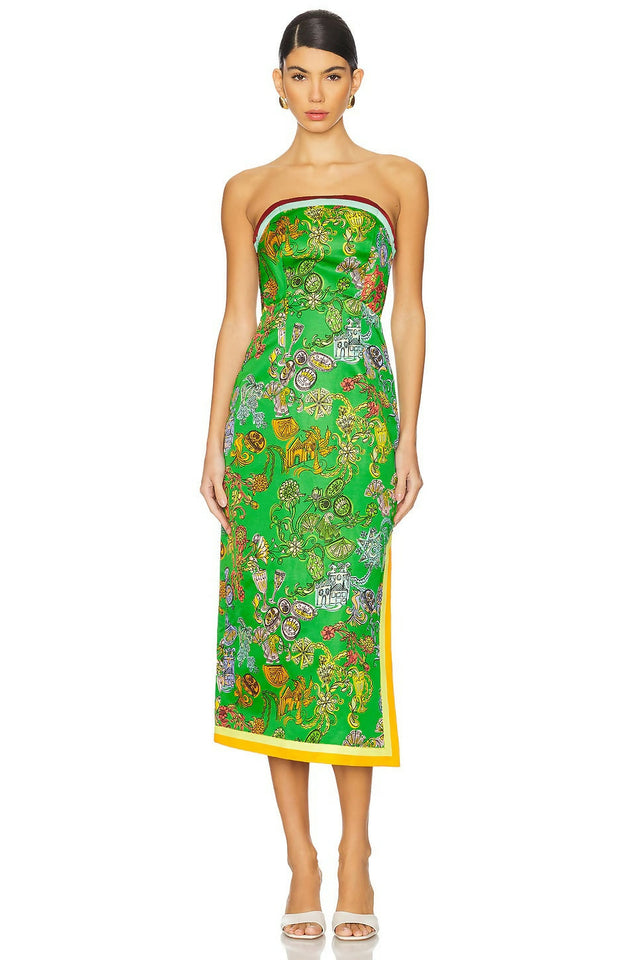 Alemais Fiesta Bodice Dress Size 12 - 12 / Green - Dresses
