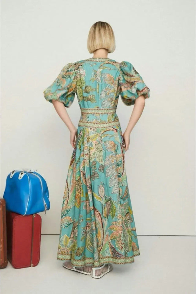 Alemais Franca Midi Dress - 16 / Multi - Dresses