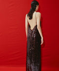 Alemais Geanie Sequin Gown Size 10 - 10 / Brown - Dresses