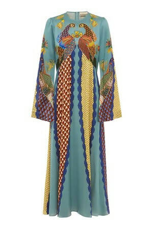 Alemais Gilly Flare Sleeve Dress Multi Size 14 - 14 / Multi - Dresses