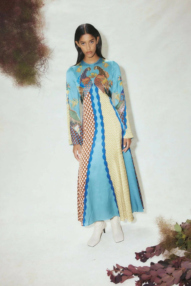 Alemais Gilly Flare Sleeve Dress Multi Size 14 - 14 / Multi - Dresses