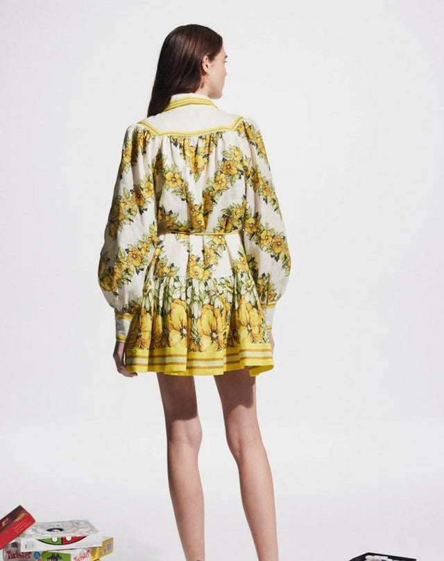 Alemais Gisela Mini Dress Print Size AU 14 & 16 - Dresses