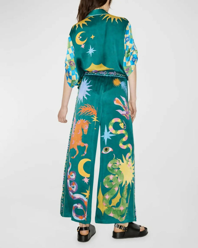 Alemais Guardian Silk Shirt Size AU 14 and Pant Size AU 16 Set Print - 16 / Print - Outfit Sets