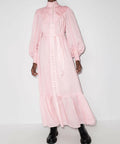 Alemais Halcyon Midi Dress - 14 / Pink - Dresses