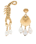 Alemais Hero Scorpion Shell Earrings - Gold - Earrings