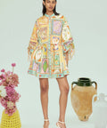 Alemais Holiday Go To Mini Dress Multi - 16 / Yellow - Dresses