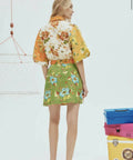 Alemais Hotel Lamu Spliced Mini Dress - 8 / Floral - Dresses