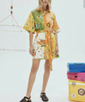 Alemais Hotel Lamu Spliced Mini Dress - 8 / Floral - Dresses