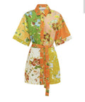 Alemais Hotel Lamu Spliced Mini Dress - 8 / Floral - Dresses