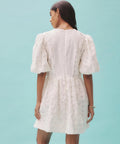 Alemais Iggy Embroidered Mini Dress Cream Size 14 - 14 / White - Dresses
