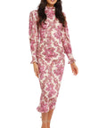 Alemais Isla Midi Dress in Size 12 - 12 / Magenta - Dresses