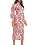 Alemais Isla Midi Dress - 12 / Magenta - Dresses