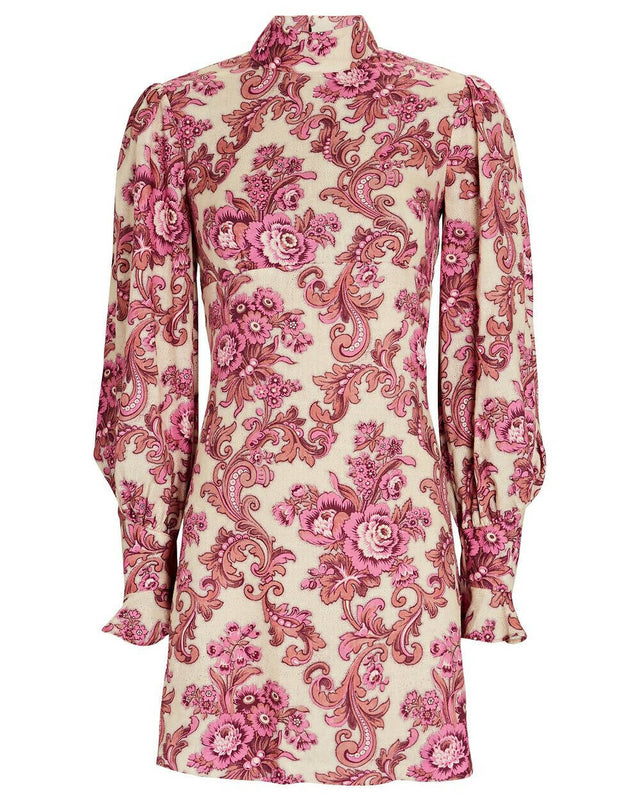 Alemais Isla Mini Dress Size 14 - 14 / Magenta - Dresses