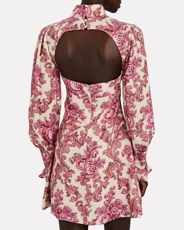Alemais Isla Mini Dress Size 14 - 14 / Magenta - Dresses