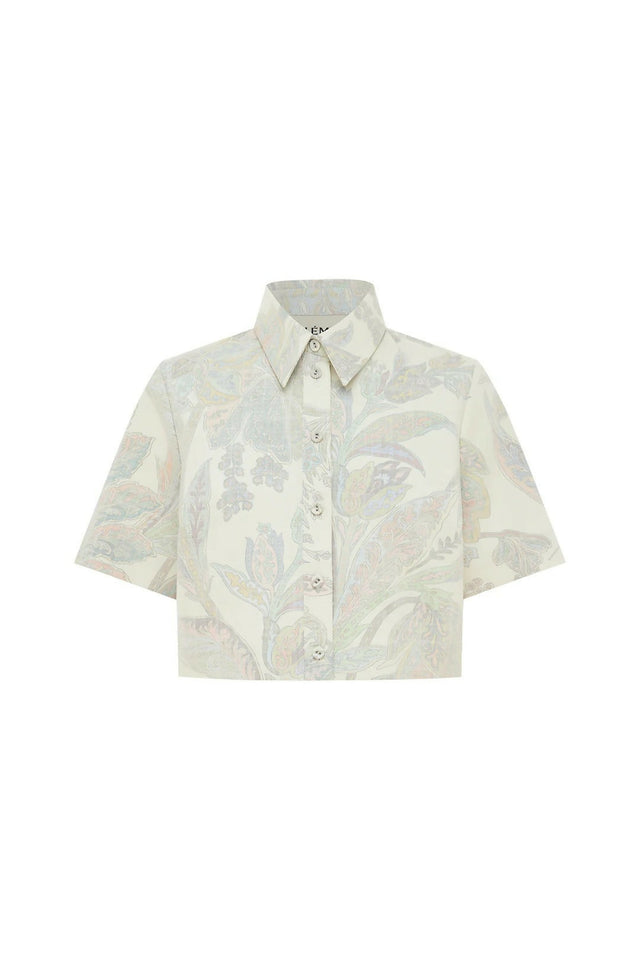 Alemais Ivy Cropped Shirt 16 - 16 / White - Tops