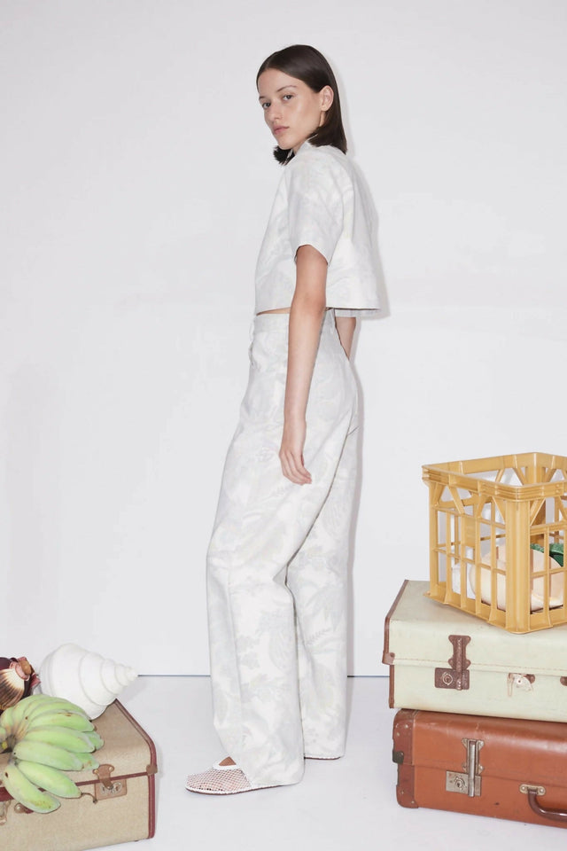 Alemais Ivy Cropped Shirt 16 - 16 / White - Tops