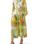 Alemais Jerome Silk Midi Dress Multi/Print Size 14 - 14 / Multi - Dresses