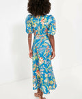 Alemais June Midi Dress Blue Floral Size 14 & 16