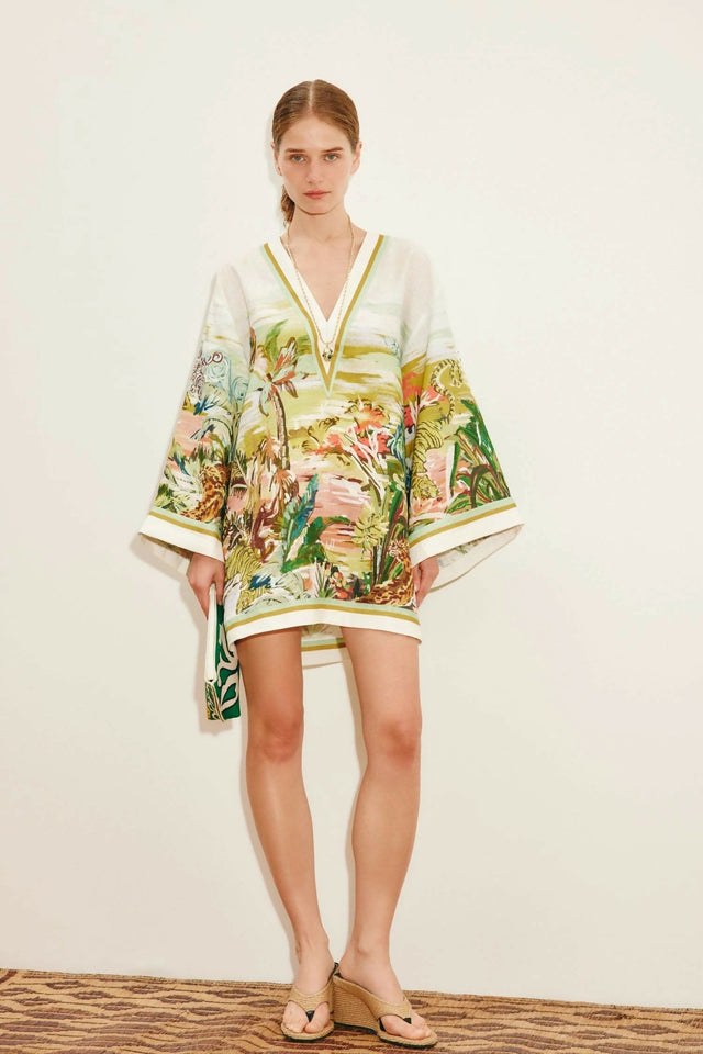 Alemais Jungle Boogie Mini Dress - 8 / Multi - Dresses