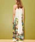 Alémais Jungle Boogie Silk Halter Dress - 16 / Print - Dresses