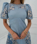 Alemais La Sirena Exclusive Villa Romantica Midi - 10 / Blue - Dresses